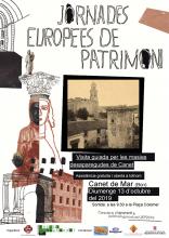 Cartell de les Jornades Europees del Patrimoni - Canet de Mar 2019